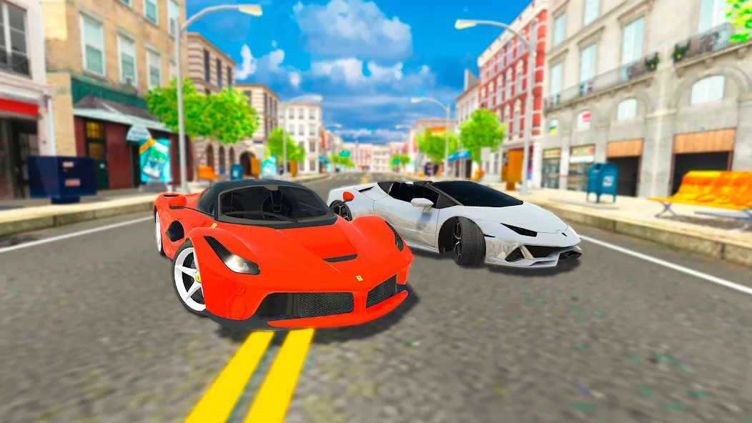 Car Driving Simulator: Online (Кар Драйвинг Симулятор)  [МОД Unlocked] Screenshot 1