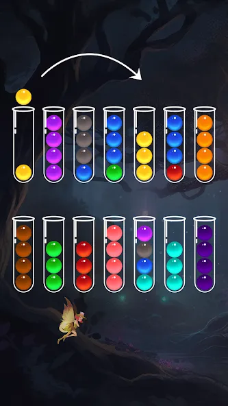 Ball Sort - Color Puzzle Game (Болл Сорт)  [МОД Много монет] Screenshot 1