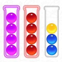 Взломанная Ball Sort - Color Puzzle Game (Болл Сорт)  [МОД Много монет] - стабильная версия apk на Андроид