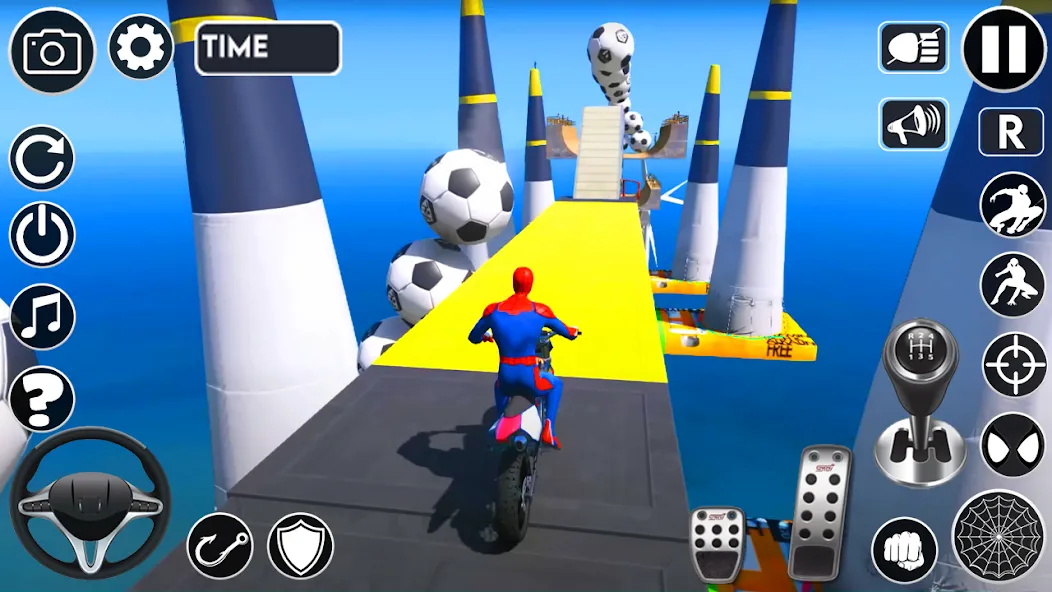 Superhero Tricky Bike Stunt (упергерой Трики Байк Стант)  [МОД Все открыто] Screenshot 5