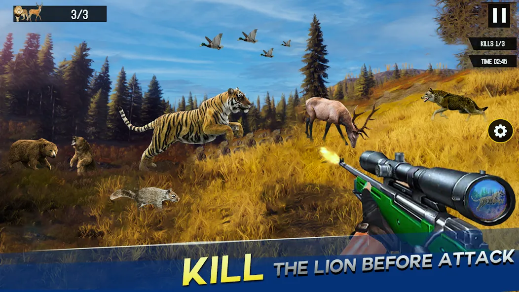 Sniper Animal Deer Hunter Game (Снайперские игры на животных)  [МОД Все открыто] Screenshot 3