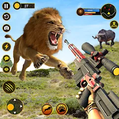 Взлом Sniper Animal Deer Hunter Game (Снайперские игры на животных)  [МОД Все открыто] - последняя версия apk на Андроид