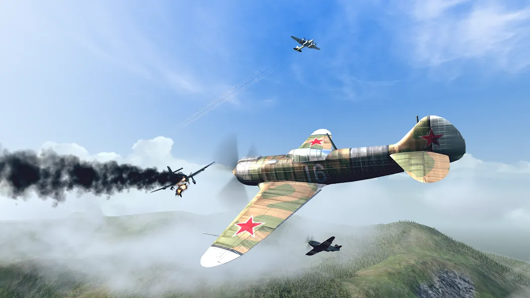 Warplanes: WW2 Dogfight (Варплейнс)  [МОД Много денег] Screenshot 5