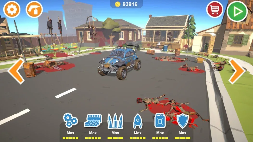 Zombie Cars Crush: Racing Die (Зомби Карс)  [МОД Menu] Screenshot 1