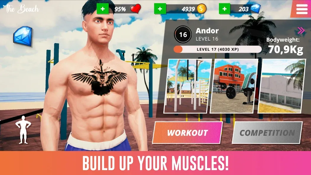 Iron Muscle IV - GYM simulator (Айрон Масл АйВи)  [МОД Много монет] Screenshot 4