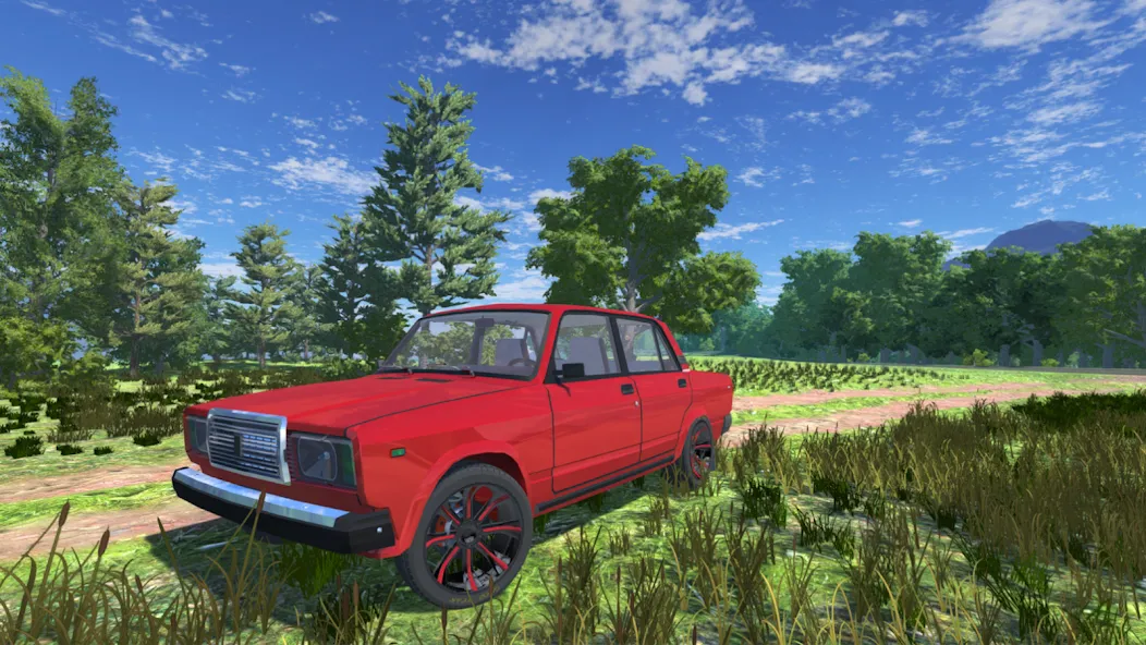 Russian Car Lada 3D  [МОД Меню] Screenshot 2