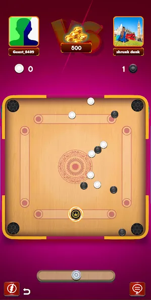 Carrom Board Clash : Pool game (Карром борд пул игра)  [МОД Много монет] Screenshot 3