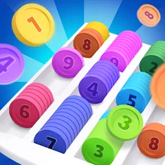 Взломанная Coin Sort (Коин сорт)  [МОД Unlocked] - последняя версия apk на Андроид