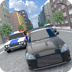 Взломанная Police Car Chase  [МОД Menu] - стабильная версия apk на Андроид