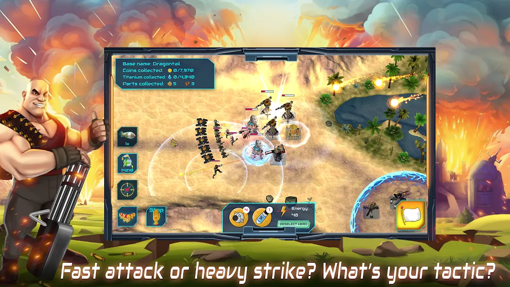 Boulder Base: Defense Strategy (Боулдер Бейс)  [МОД Много денег] Screenshot 1