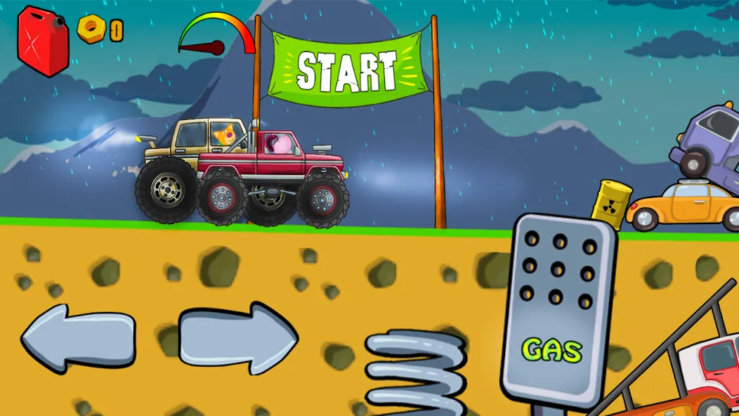 Kids Monster Truck Racing Game  [МОД Unlimited Money] Screenshot 1