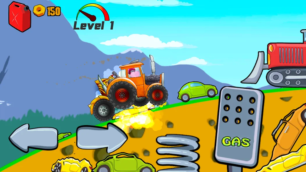 Kids Monster Truck Racing Game  [МОД Unlimited Money] Screenshot 3