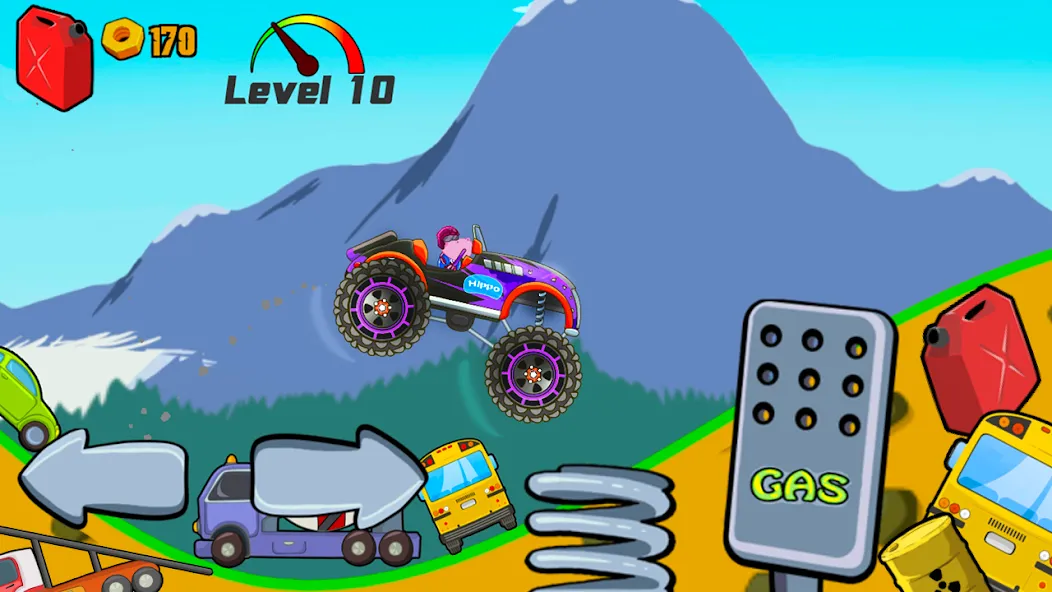 Kids Monster Truck Racing Game  [МОД Unlimited Money] Screenshot 4