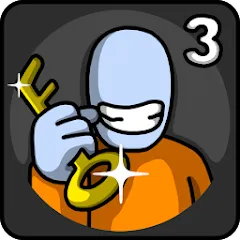 Скачать взломанную One Level 3 Stickman Jailbreak (Один Уровень 3)  [МОД Бесконечные монеты] - полная версия apk на Андроид