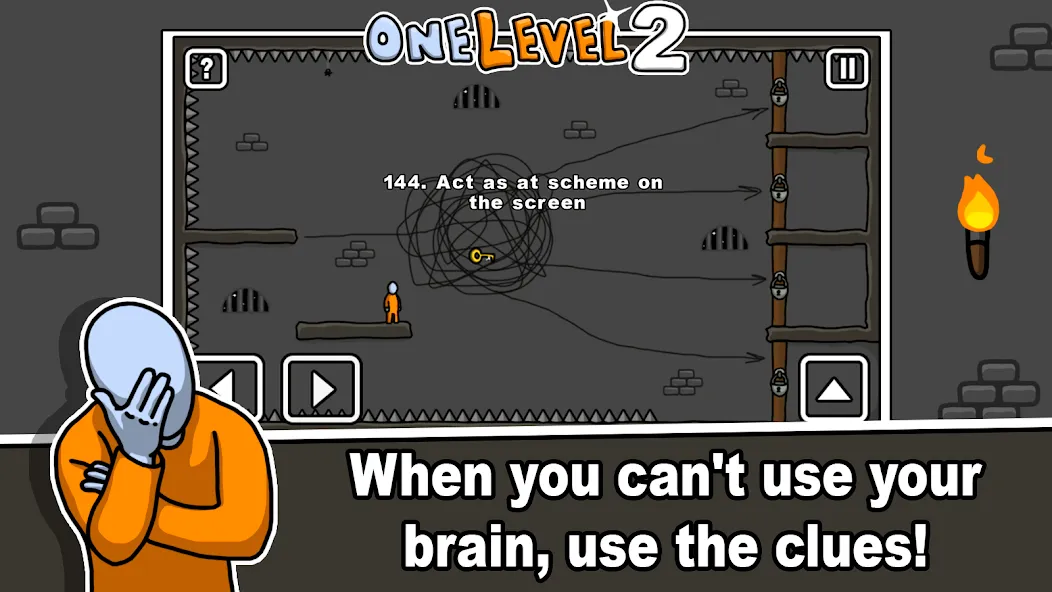 One Level 2 Stickman Jailbreak (Уан Левел 2)  [МОД Много денег] Screenshot 5