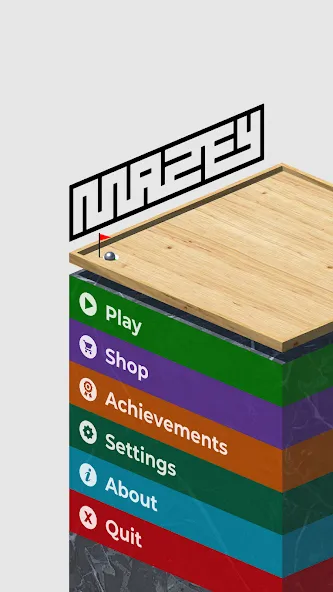 Mazey - Wooden Tilt Maze Game (Мазей)  [МОД Menu] Screenshot 1