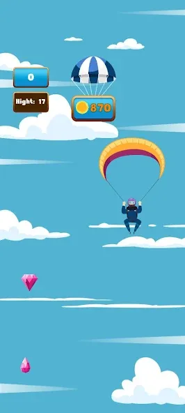 The Parachute (Зе Пэрашют)  [МОД Бесконечные монеты] Screenshot 4