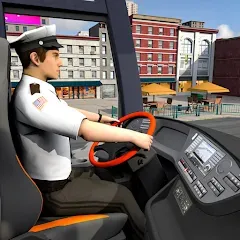 Скачать взломанную City Coach Bus City Bus Games  [МОД Много монет] - последняя версия apk на Андроид