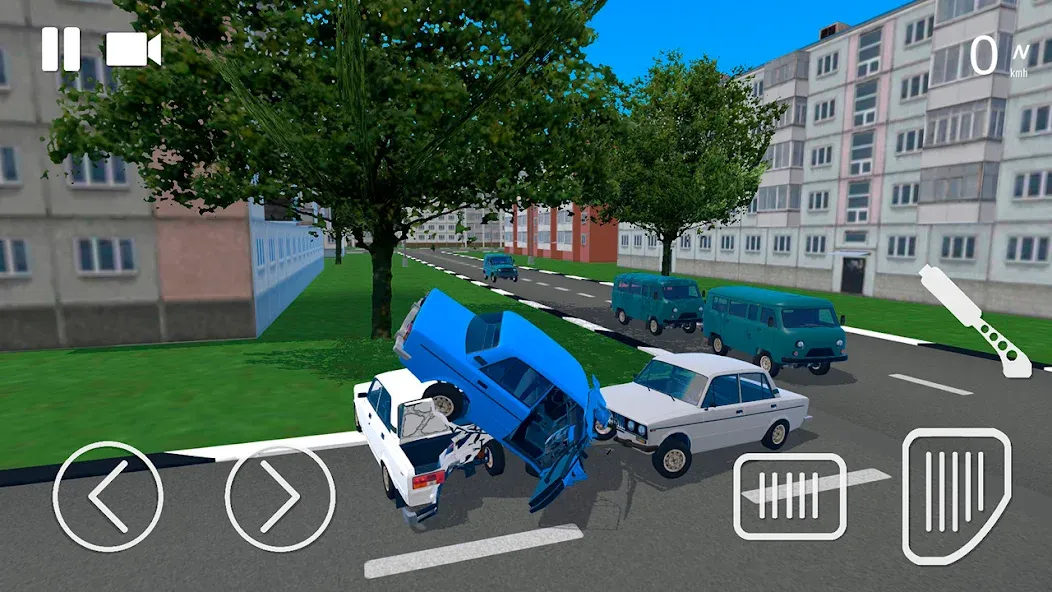 Russian Car Crash Simulator (Рашн Кар Краш Симулятор)  [МОД Menu] Screenshot 2