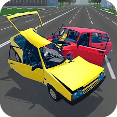 Скачать взломанную Russian Car Crash Simulator (Рашн Кар Краш Симулятор)  [МОД Menu] - стабильная версия apk на Андроид