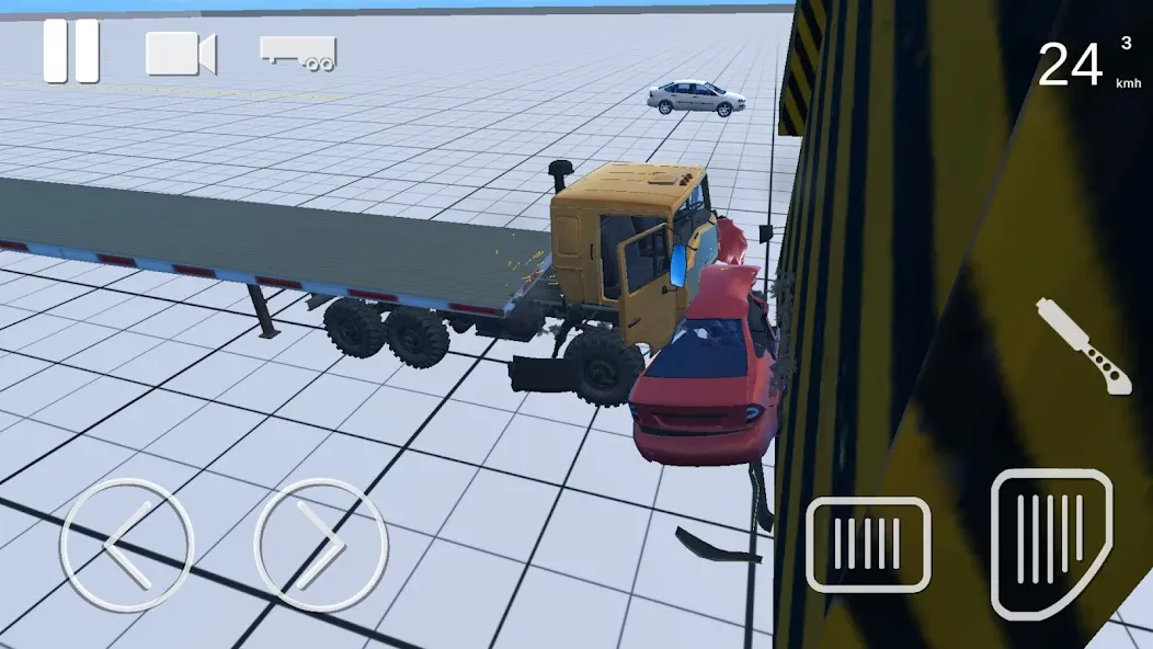 Truck Crash Simulator Accident (Симулятор ДТП с грузовиком)  [МОД Unlimited Money] Screenshot 4