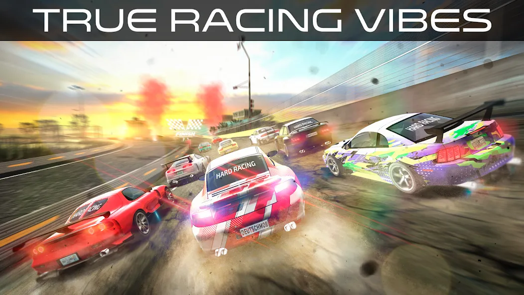 Hard Racing - Real Drag Racing (Хард Рейсинг)  [МОД Бесконечные монеты] Screenshot 1