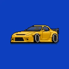 Скачать взломанную Pixel Car Racer (Пиксельный гоночный автомобиль)  [МОД Бесконечные деньги] - полная версия apk на Андроид