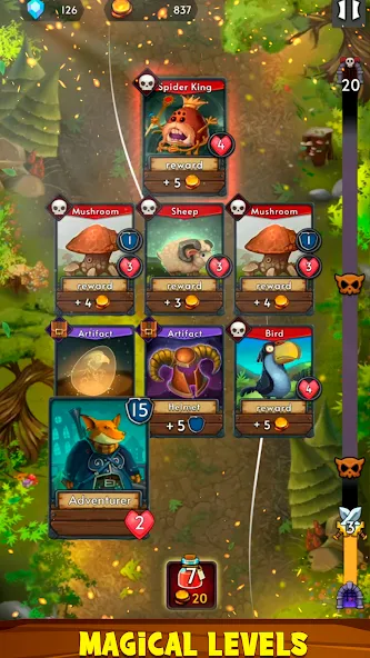 Card Dungeons: Rouge RPG (Кард Данжены)  [МОД Menu] Screenshot 3