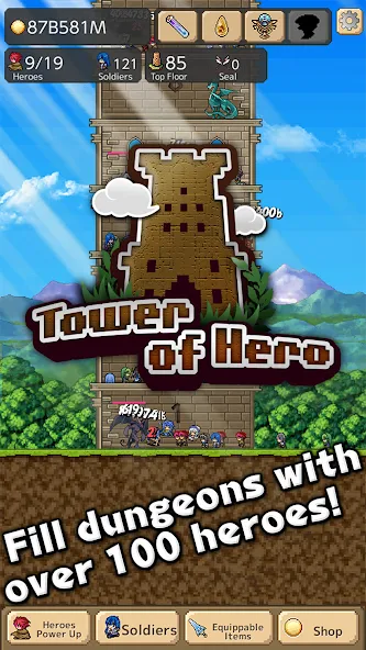 Tower of Hero (Тауэр оф Хиро)  [МОД Меню] Screenshot 4