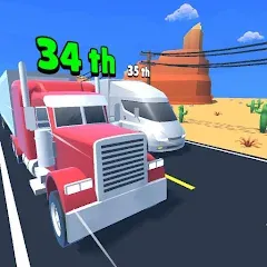 Взлом Idle Truck Racing : Cybertruck (Айдл Трак Рейсинг)  [МОД Unlocked] - последняя версия apk на Андроид