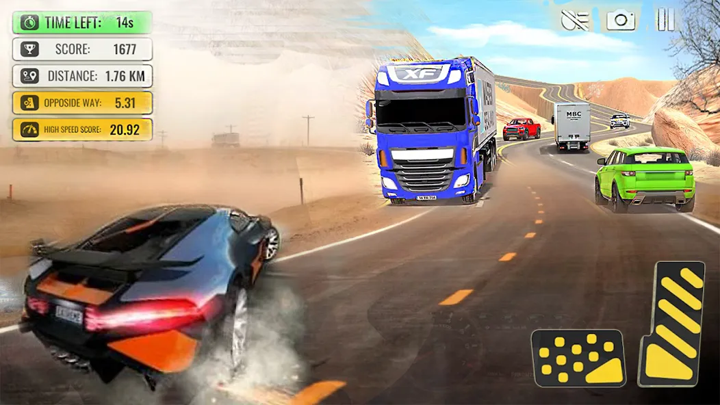 Car Highway Racing for Speed (Трафик Рейсер Трафик игры)  [МОД Все открыто] Screenshot 4