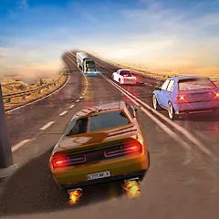 Взлом Car Highway Racing for Speed (Трафик Рейсер Трафик игры)  [МОД Все открыто] - полная версия apk на Андроид