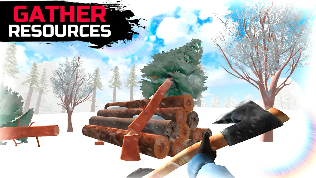 WinterCraft: Survival Forest (ВинтерКрафт)  [МОД Бесконечные монеты] Screenshot 4