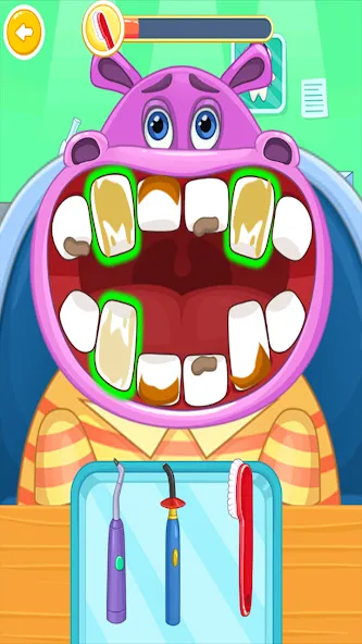 Children's doctor : dentist  [МОД Unlimited Money] Screenshot 1