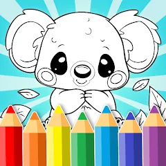 Взломанная Animal coloring pages  [МОД Бесконечные монеты] - последняя версия apk на Андроид