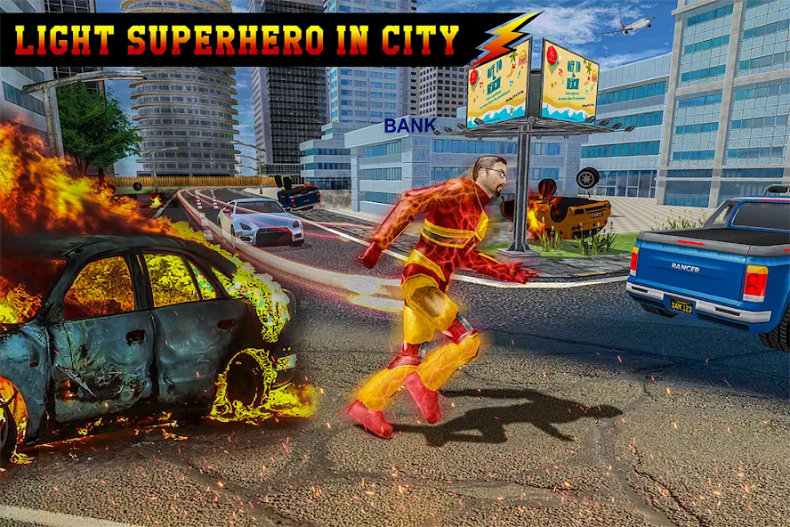 Light Superhero Speed Hero  [МОД Много денег] Screenshot 3