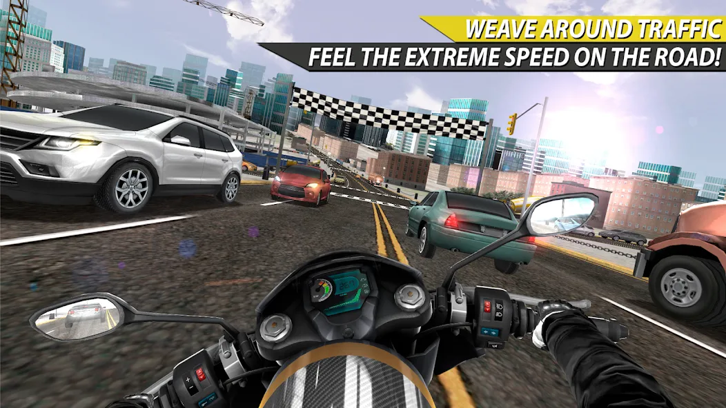 Moto Rider In Traffic (Мото Райдер в Трафике)  [МОД Unlimited Money] Screenshot 2