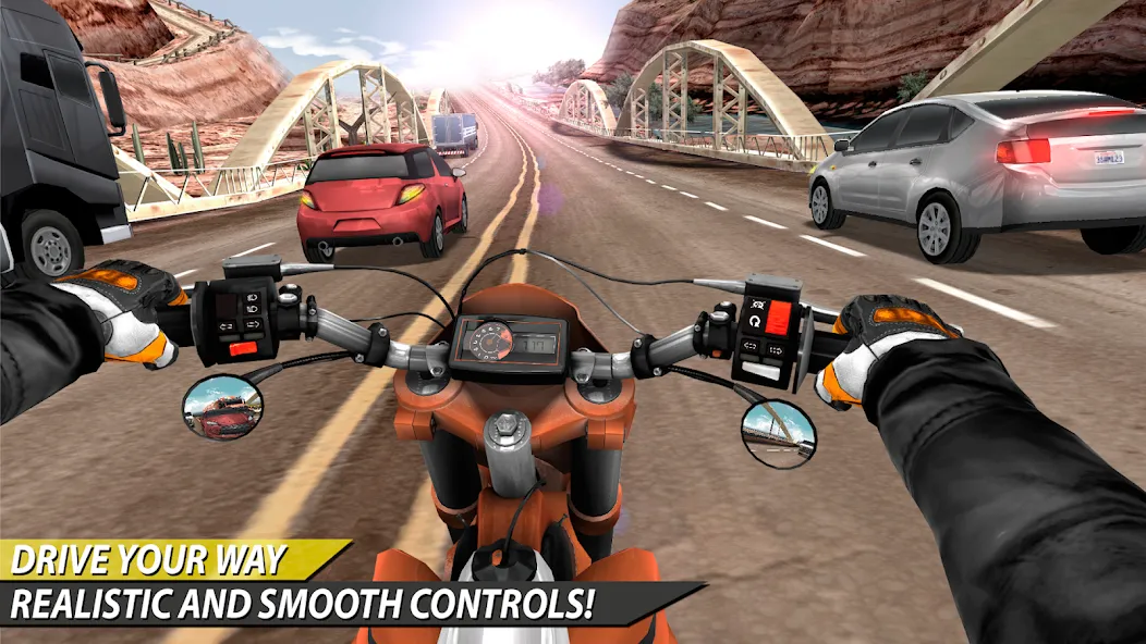 Moto Rider In Traffic (Мото Райдер в Трафике)  [МОД Unlimited Money] Screenshot 3