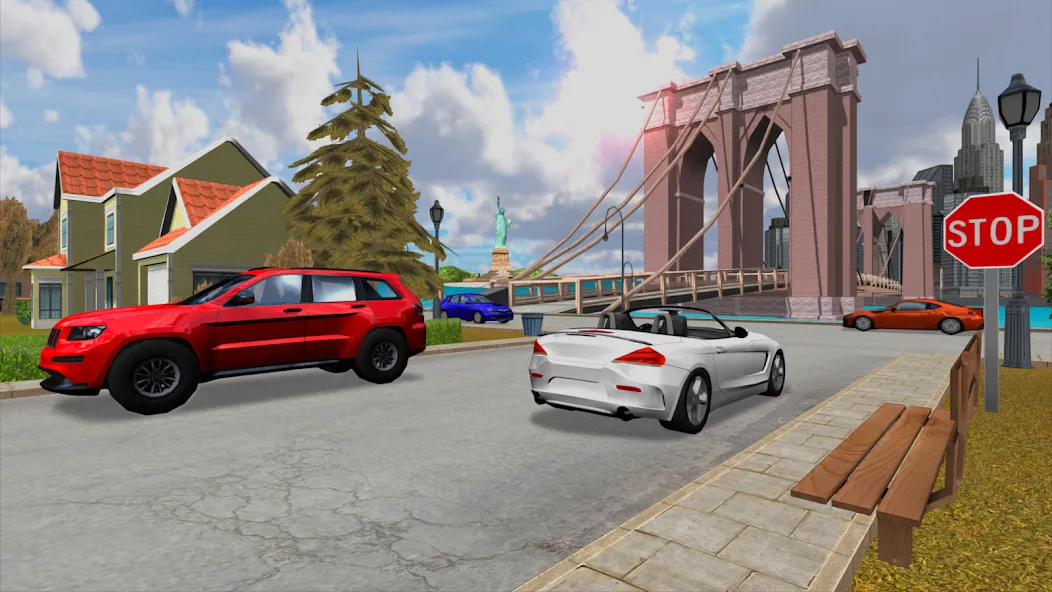 Car Driving Simulator: NY (Симулятор вождения автомобиля)  [МОД Unlimited Money] Screenshot 5