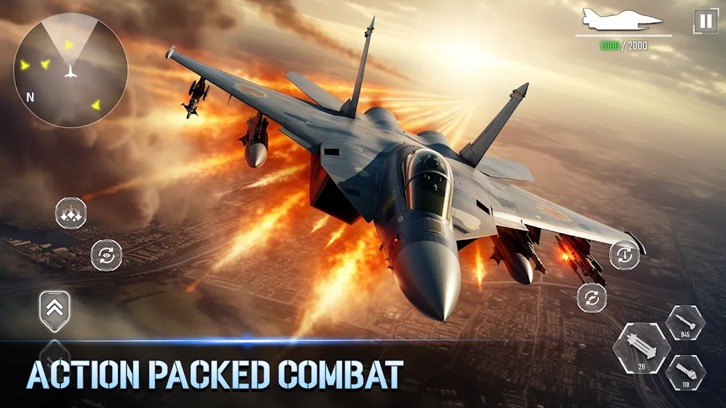 Aircraft Strike: Jet Fighter  [МОД Menu] Screenshot 5