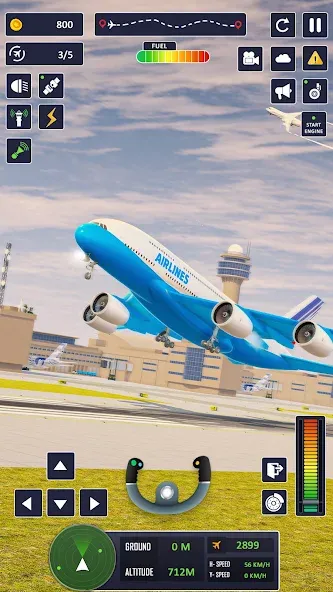 Airplane Game Flight Simulator  [МОД Menu] Screenshot 1