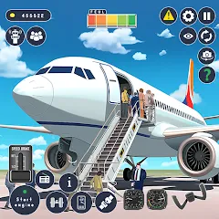 Взломанная Airplane Game Flight Simulator  [МОД Menu] - стабильная версия apk на Андроид