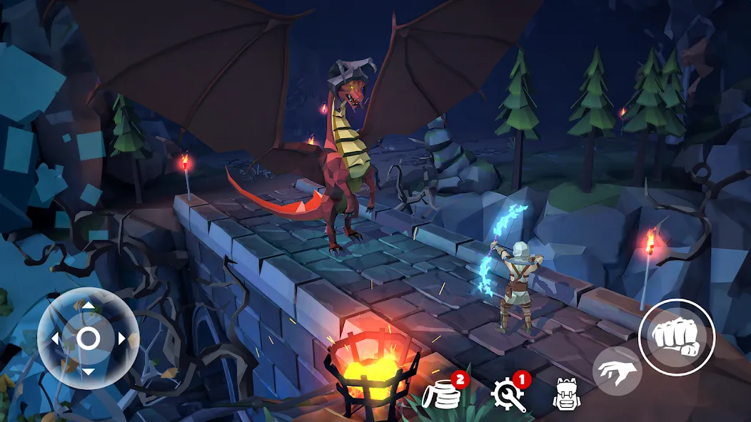 Polygon Fantasy: Action RPG (Полигон Фэнтези)  [МОД Много монет] Screenshot 4