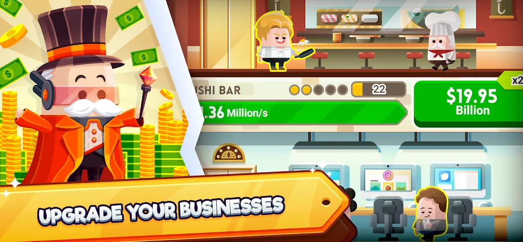 Cash, Inc. Fame & Fortune Game  [МОД Много монет] Screenshot 3