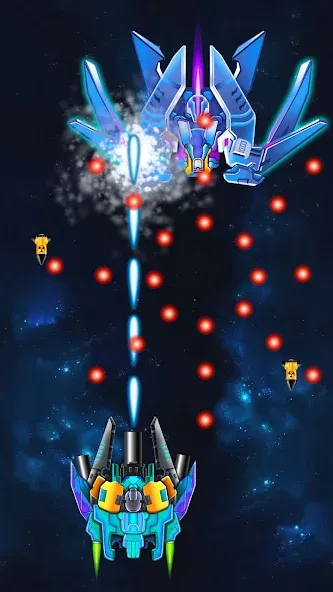 Galaxy Attack: Shooting Game (Гэлэкси Аттак)  [МОД Много денег] Screenshot 5