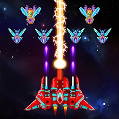 Взломанная Galaxy Attack: Shooting Game (Гэлэкси Аттак)  [МОД Много денег] - полная версия apk на Андроид