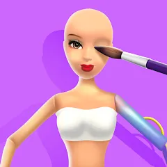 Скачать взломанную Doll Makeover - DIY 3D Dolly  [МОД Unlimited Money] - последняя версия apk на Андроид