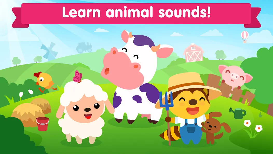 Animal sounds games for babies  [МОД Много денег] Screenshot 1