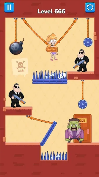 Cut Master: Fun Rope Cut Game (Кат зе Роуп)  [МОД Все открыто] Screenshot 5