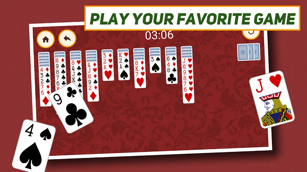 Spider Solitaire: Classic  [МОД Бесконечные монеты] Screenshot 5